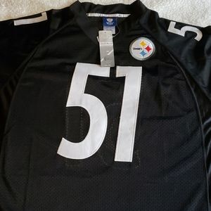 Pittsburgh Steelers On Field James Farrior Jersey